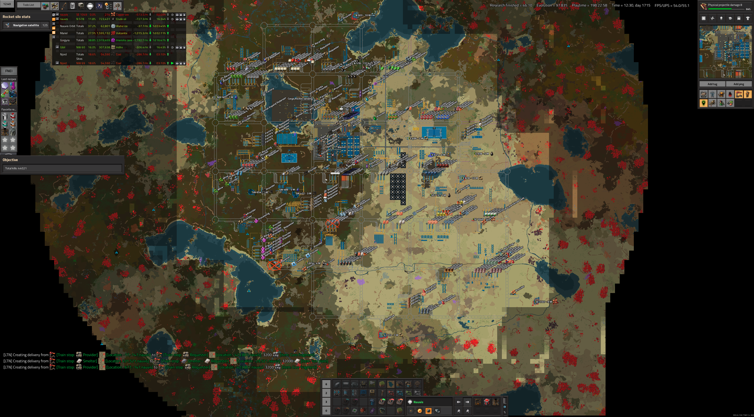 Nauvis Base map view